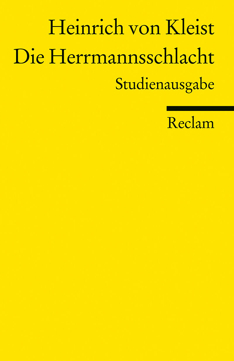 Die Herrmannsschlacht. Studienausgabe