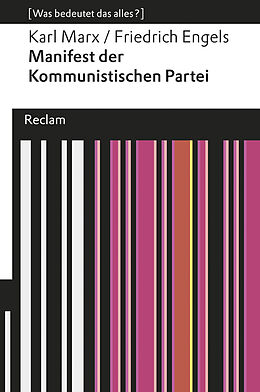 Kartonierter Einband Manifest der Kommunistischen Partei von Karl Marx, Friedrich Engels