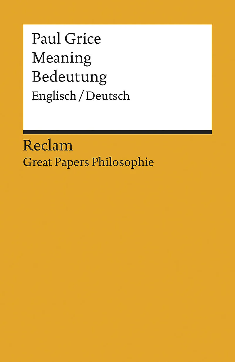 Meaning / Bedeutung. Englisch/Deutsch