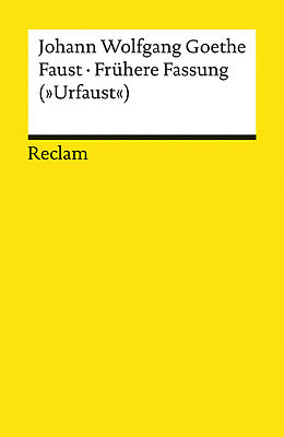 Kartonierter Einband Faust. Frühere Fassung (»Urfaust«) von Johann Wolfgang Goethe