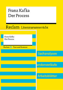  Paket für Lehrkräfte &quot;Franz Kafka: Der Process&quot; (Textausgabe und Lehrerband). 2 Bände eingeschweißt von Franz Kafka, Barbara Häckl