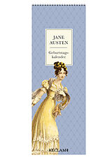 Kalender Jane Austen Geburtstagskalender | Immerwährender Wandkalender zum Eintragen im praktischen Streifenformat | Mit Illustrationen und Zitaten aus Jane Austens beliebtesten Romanen und Briefen von Jane Austen