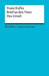 E-Book (pdf) Lektüreschlüssel. Franz Kafka: Brief an den Vater / Das Urteil von Theodor Pelster