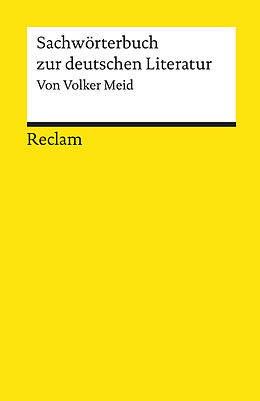 E-Book (pdf) Sachwörterbuch zur deutschen Literatur von Volker Meid