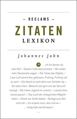 E-Book (epub) Reclams Zitaten-Lexikon von 