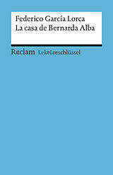 E-Book (epub) Lektüreschlüssel. Federico García Lorca: La casa de Bernarda Alba von Renate Mai
