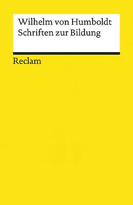 E-Book (epub) Schriften zur Bildung von Wilhelm von Humboldt