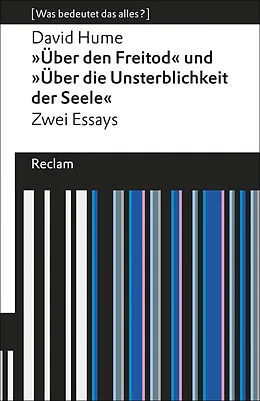 E-Book (epub) Über den Freitod / Über die Unsterblichkeit der Seele von David Hume