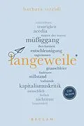 E-Book (epub) Langeweile. 100 Seiten von Barbara Streidl
