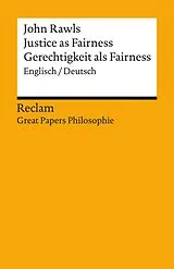 E-Book (epub) Justice as Fairness / Gerechtigkeit als Fairness. Englisch/Deutsch von John Rawls