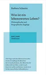 E-Book (epub) Was ist ein lebenswertes Leben? von Barbara Schmitz