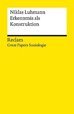 E-Book (epub) Erkenntnis als Konstruktion von Niklas Luhmann