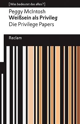 E-Book (epub) Weißsein als Privileg. Die Privilege Papers von Peggy McIntosh
