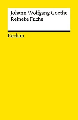 E-Book (epub) Reineke Fuchs. In zwölf Gesängen. Studienausgabe von Johann Wolfgang Goethe