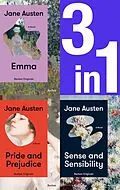 E-Book (epub) Jane Austen: Three Novels in One (3in1-Bundle). Emma, Pride and Prejudice, Sense and Sensibility von Jane Austen