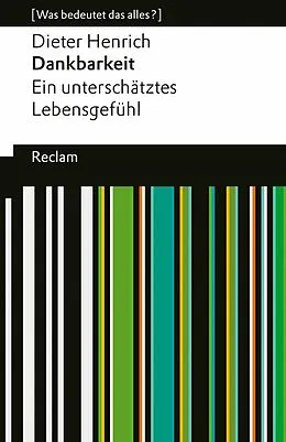 E-Book (epub) Dankbarkeit von Dieter Henrich