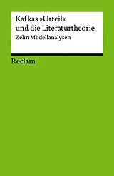E-Book (epub) Kafkas "Urteil" und die Literaturtheorie. Zwölf Modellanalysen von