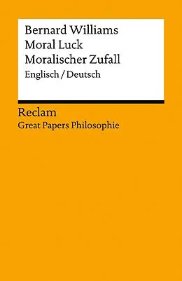 E-Book (epub) Moral Luck / Moralischer Zufall von Bernard Williams