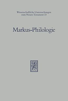 Leinen-Einband Markus-Philologie von 