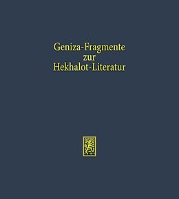 Leinen-Einband Geniza-Fragmente zur Hekhalot-Literatur von 
