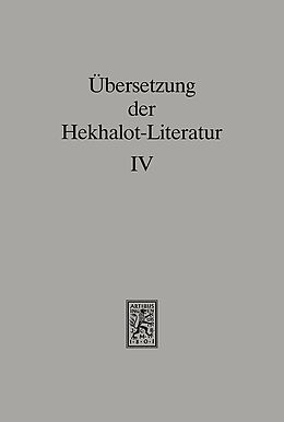 Leinen-Einband Übersetzung der Hekhalot-Literatur von 