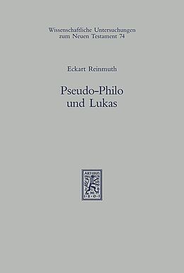 Fester Einband Pseudo-Philo und Lukas von Eckart Reinmuth