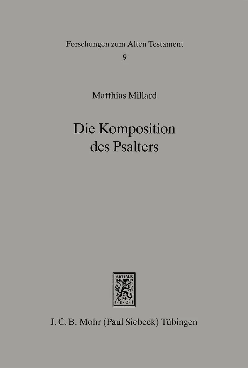 Die Komposition des Psalters