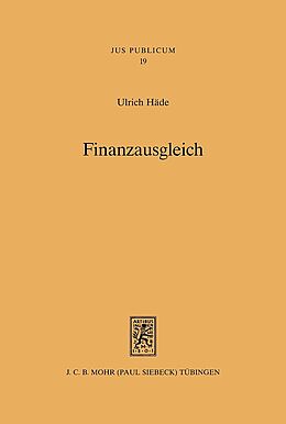 Fester Einband Finanzausgleich von Ulrich Häde