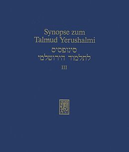 Leinen-Einband Synopse zum Talmud Yerushalmi von 