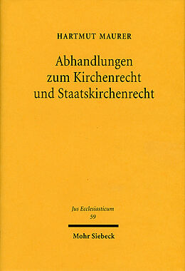 Leinen-Einband Abhandlungen zum Kirchenrecht und Staatskirchenrecht von Hartmut Maurer