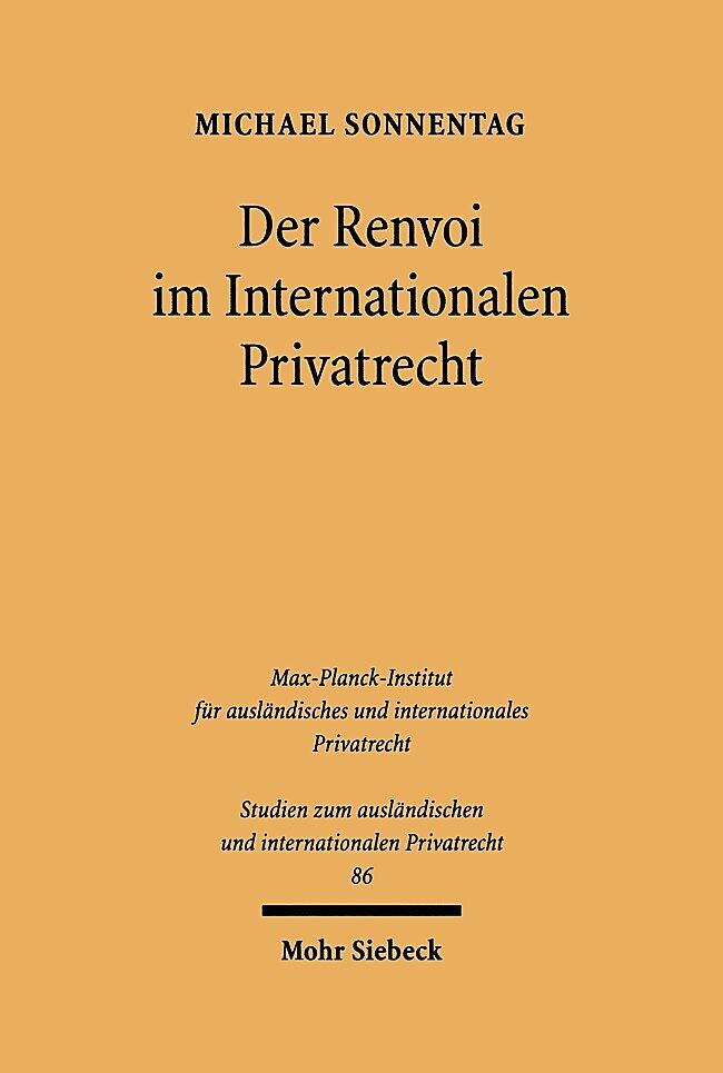 Der Renvoi im Internationalen Privatrecht