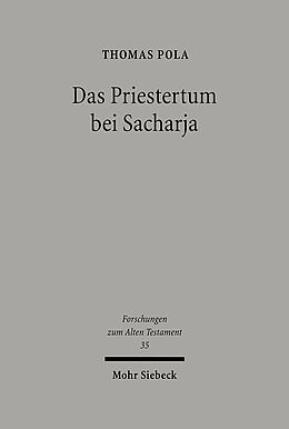 Fester Einband Das Priestertum bei Sacharja von Thomas Pola