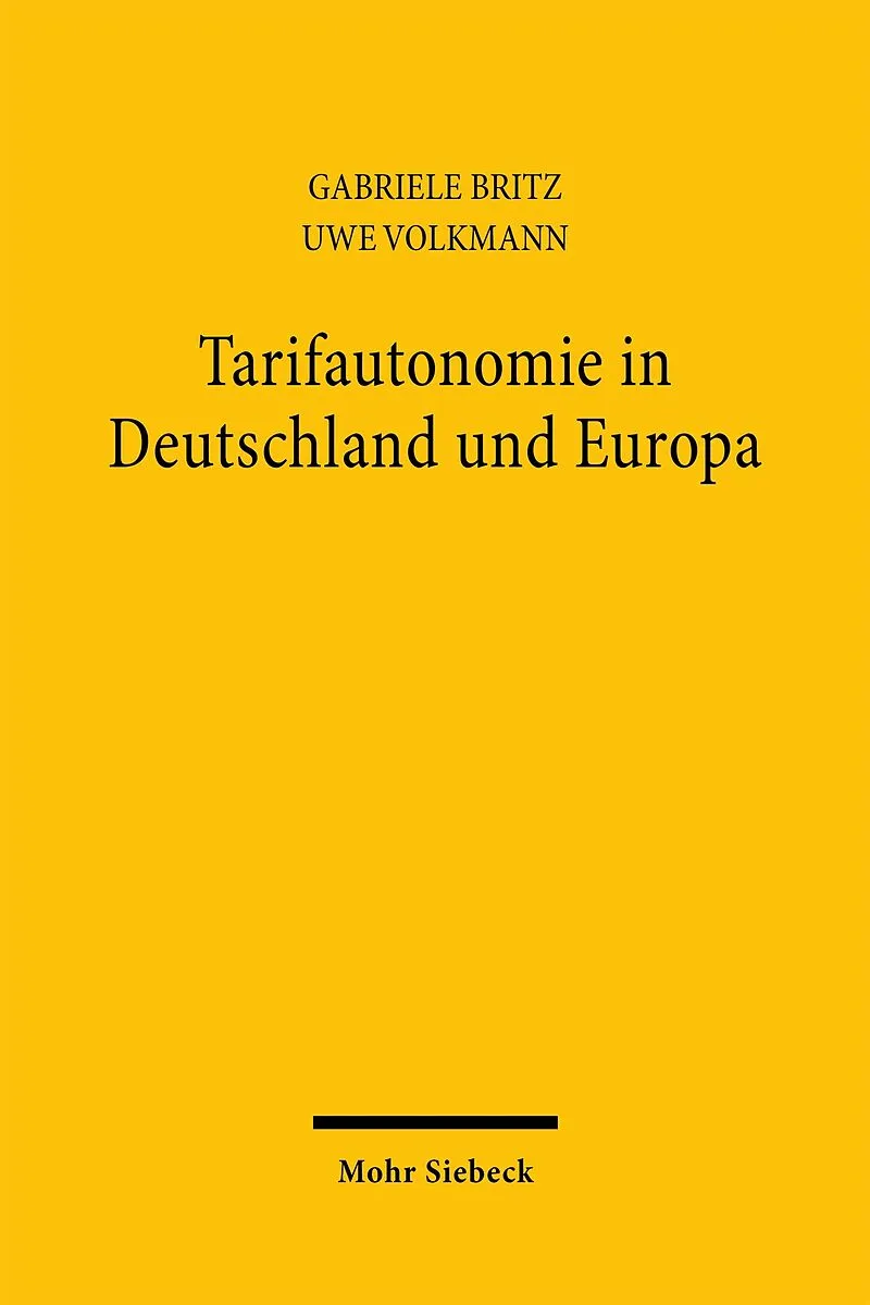 Tarifautonomie in Deutschland und Europa
