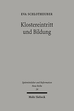 Fester Einband Klostereintritt und Bildung von Eva Schlotheuber