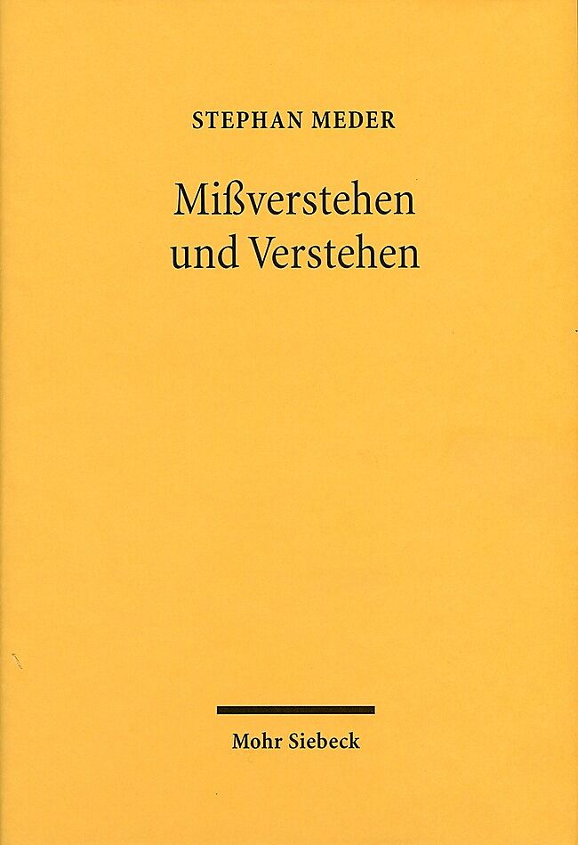 Mißverstehen und Verstehen