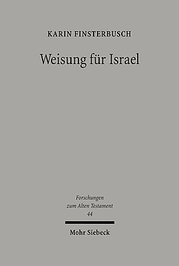 Fester Einband Weisung für Israel von Karin Finsterbusch
