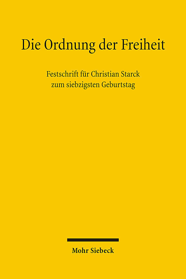 Die Ordnung der Freiheit