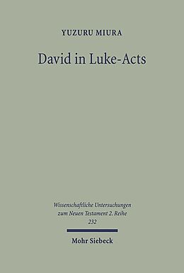 Kartonierter Einband David in Luke-Acts von Yuzuru Miura