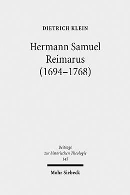 Fester Einband Hermann Samuel Reimarus (1694-1768) von Dietrich Klein