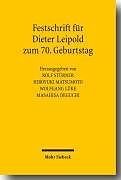 Fester Einband Festschrift für Dieter Leipold zum 70. Geburtstag von 