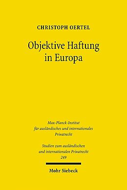 Kartonierter Einband Objektive Haftung in Europa von Christoph Oertel