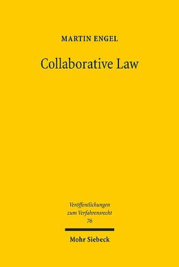 Kartonierter Einband Collaborative Law von Martin Engel
