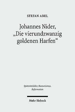 Leinen-Einband Johannes Nider 'Die vierundzwanzig goldenen Harfen' von Stefan Abel
