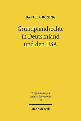 Kartonierter Einband Grundpfandrechte in Deutschland und den USA von Daniela Böning