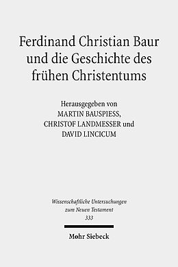 Leinen-Einband Ferdinand Christian Baur und die Geschichte des frühen Christentums von 