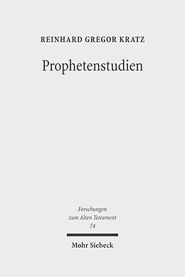 E-Book (pdf) Prophetenstudien von Reinhard Gregor Kratz