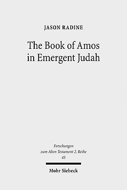 eBook (pdf) The Book of Amos in Emergent Judah de Jason Radine