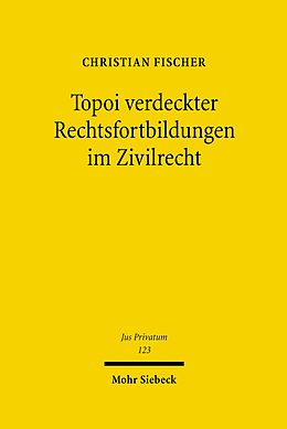 E-Book (pdf) Topoi verdeckter Rechtsfortbildungen im Zivilrecht von Christian Fischer