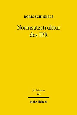 E-Book (pdf) Normsatzstruktur des IPR von Boris Schinkels