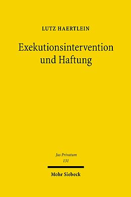 E-Book (pdf) Exekutionsintervention und Haftung von Lutz Haertlein